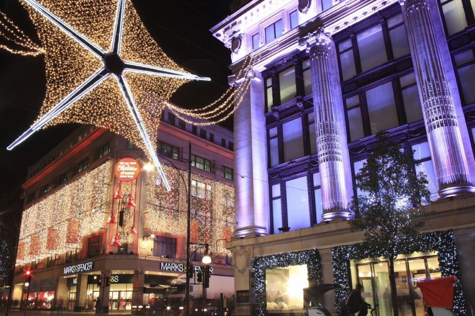 Oxford road Christmas lights