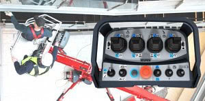 Tracked Boom Controls Blue