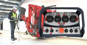 Tracked Boom Controls Red