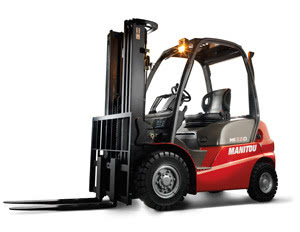 Manitou 25d masted forklift truck