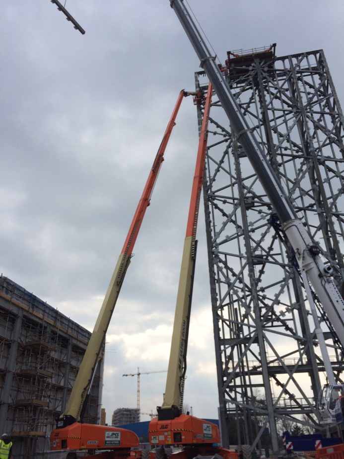 Two JLG 1850SJ out on hire