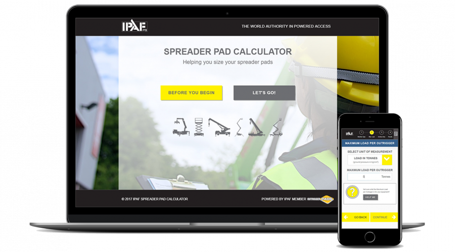 The IPAF “Spreader Pad Calculator”