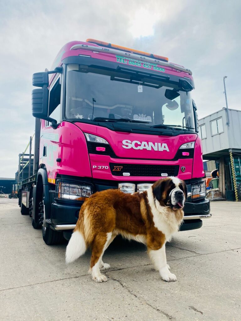 Ronnie in front of truck
