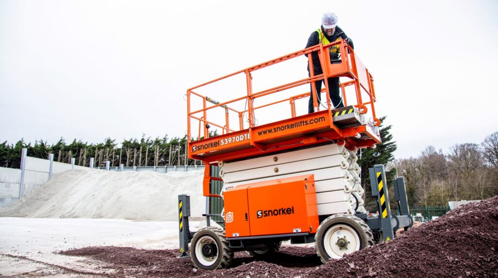 Snorkel S3970RTE rough terrain electric scissor lift