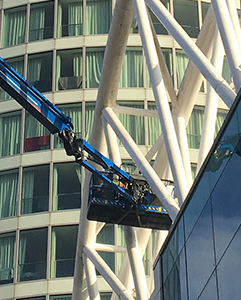 JMS proud to help coating and cleaning customer working  safely