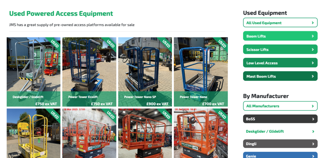 used Equipment from JMS